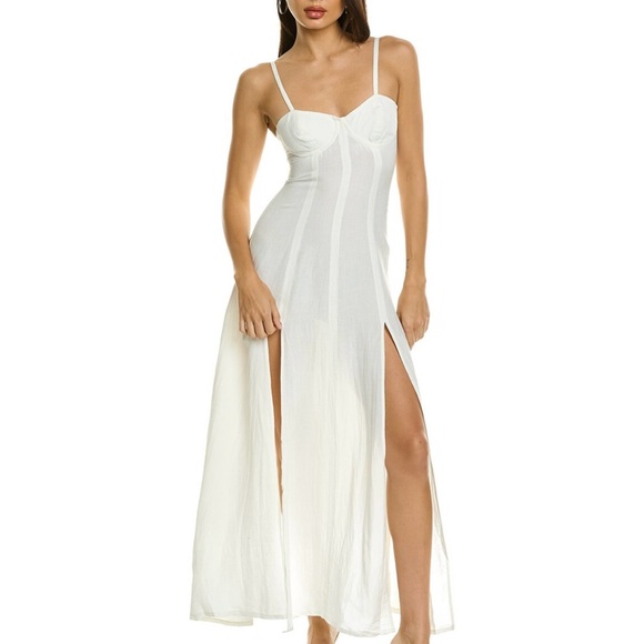 Elegant White Maxi Dress - Picture 1 of 10